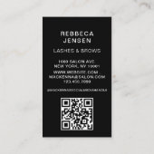 Makeup Artist Eyelash Lashes & Brows 名刺 (裏面)