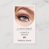 Makeup Artist Eyelash Lashes & Brows 名刺 (正面)