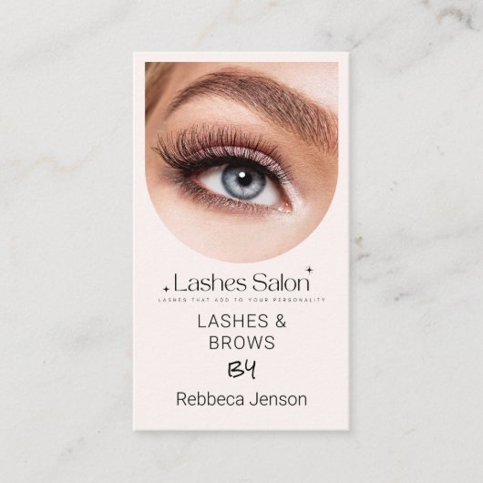 Makeup Artist Eyelash Lashes & Brows 名刺 (正面)