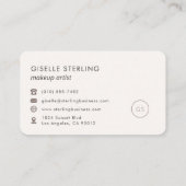 Makeup Artist Feminine Professional 名刺 (裏面)