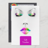 Makeup Artist Gift Voucher (正面/裏面)