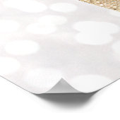 Makeup Artist Gold Lipstick Bokeh Beauty ポスター (角)