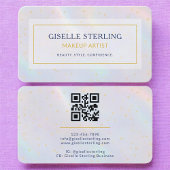 Makeup Artist Holographic QR Code 名刺