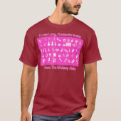 Makeup Artist I Like Long Romantic Walks Down Tシャツ (正面)