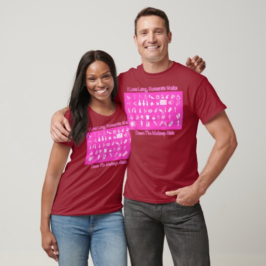 Makeup Artist I Like Long Romantic Walks Down Tシャツ (ユニセックス)