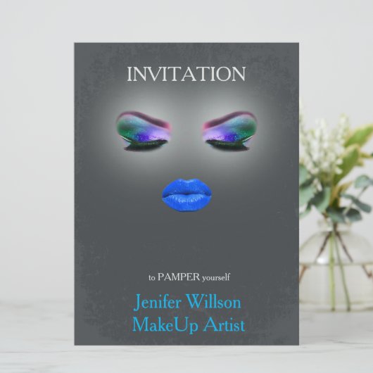 Makeup Artist Invitation 招待状 (スタンド正面)