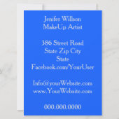 Makeup Artist Invitation 招待状 (裏面)