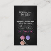 Makeup Artist / Palette 名刺 (裏面)