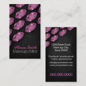 Makeup Artist / Pink Diamonds Sparkle Lips 名刺 (正面/裏面)