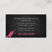 Makeup Artist / Pink Lipstick 名刺 (裏面)