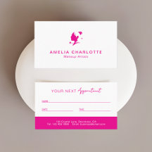 Makeup Artists Appointment Card | Cosmetologists