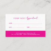 Makeup Artists Appointment Card | Cosmetologists 予約カード (裏面)