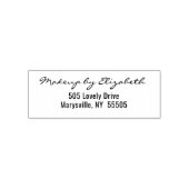 Makeup By Script Name Address セルフインキングスタンプ (デザイン)
