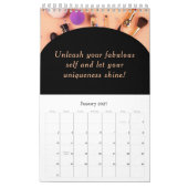 makeup Calendar カレンダー (1月 2027)