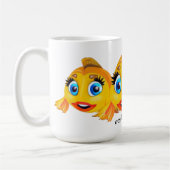 MAKEUP FISH mug コーヒーマグカップ (左)