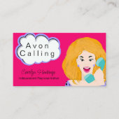 Makeup Independent Rep Avon Business Card 名刺 (正面)