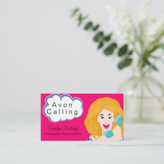 Makeup Independent Rep Avon Business Card 名刺 (スタンド正面)