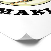 Maki My Day おもしろい Sushi PUn ポスター (角)