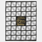 Makingで50年の誕生日44写真 フリースブランケット (正面)