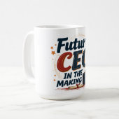 Makingの将来のCEO コーヒーマグカップ (正面左)