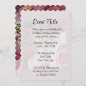 Makingバラのネックレス 招待状 (正面/裏面)