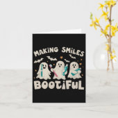 Making スマイルハロウィンおもしろい幽霊電通 カード (黄色い花)