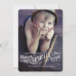 Making メリー Spirits Bright Holiday Photo Card シーズンカード