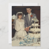 Making 40th 結婚 Anniversary Photo 招待状 (裏面)