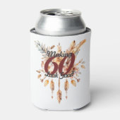 Making 60 Good 60誕生日Boho 素朴 缶クーラー (缶正面)