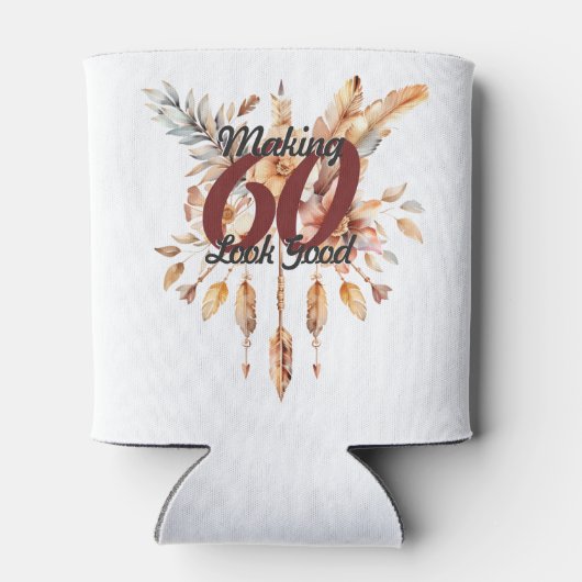 Making 60 Good 60誕生日Boho 素朴 缶クーラー (裏面)