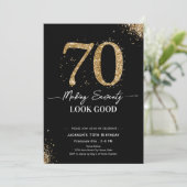 Making 70 Look Good Birthday 招待状 (スタンド正面)