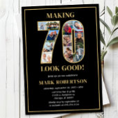 Making 70 Look Good Photo Birthday 招待状