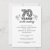 Making 70th 結婚 Anniversary Photo 招待状 (正面)