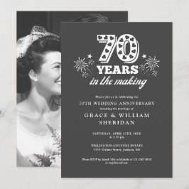 Making 70th 結婚 Anniversary Photo 招待状