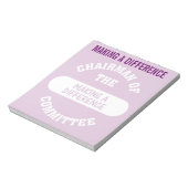 Making a Difference Committeeの会長 ノートパッド (回転)