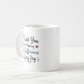 Making a Difference Every Day Personalized コーヒーマグカップ (正面左)