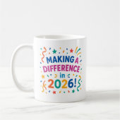 "Making a Difference in 2026" New Year Celebration コーヒーマグカップ (左)