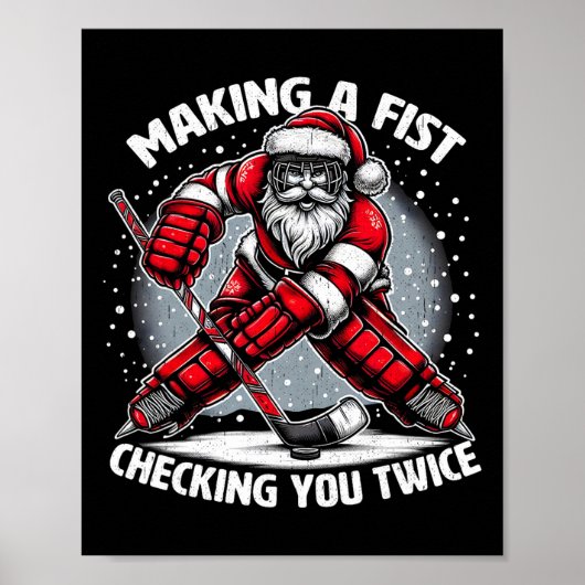 Making A Fist Checking You Twice Ugly Christmas Sa ポスター (正面)