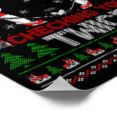 Making A Fist Checking You Twice Ugly Ice Hockey C ポスター (角)