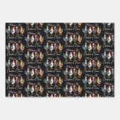 Making A List Chicken It Twice Xmas Chicken Lover  ラッピングペーパーシート (正面)