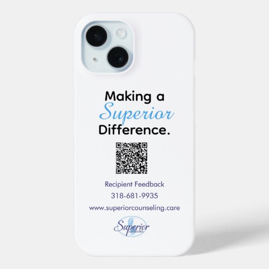 Making a Superior Difference-Recipient Feedback Case-Mate iPhoneケース (裏面)