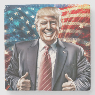 Making America 素晴らし Again - President Trump ストーンコースター