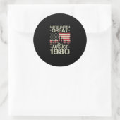 Making America 素晴らし Since 威厳がある America Gift 19 ラウンドシール (バッグ)