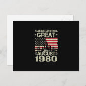 Making America 素晴らし Since 威厳がある America Gift 19 案内ポストカード (正面/裏面)
