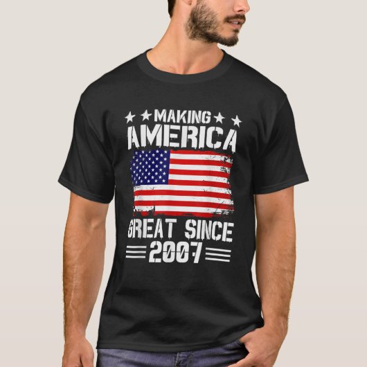 Making America 素晴らし Since 2007 Birthday Party Ame Tシャツ (正面)
