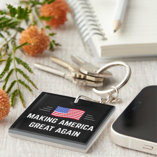 Making America Great Again キーホルダー (正面右)