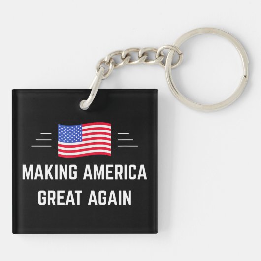 Making America Great Again キーホルダー (裏面)