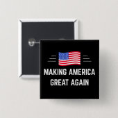 Making America Great Again 缶バッジ (正面&裏面)