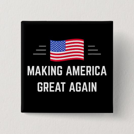 Making America Great Again 缶バッジ (正面)