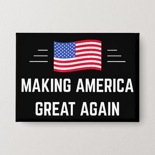 Making America Great Again 缶バッジ (正面)